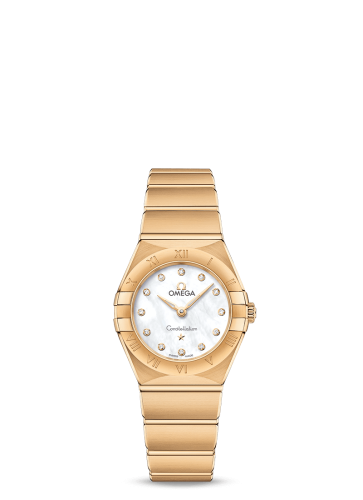 Omega Constellation Manhattan 25 Quartz Yellow Gold / MOP